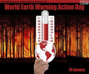 World Earth Warming Action Day puzzle