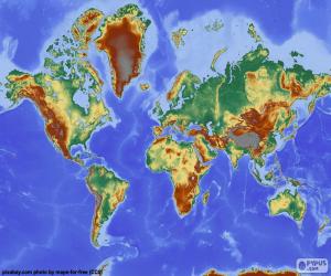 World Relief Map puzzle