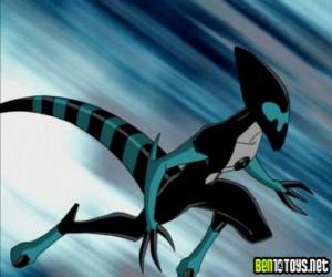 XLR8 or Accelerate running at maximum speed, XLR8 is one of the aliens in which becomes Ben 10 puzzle
