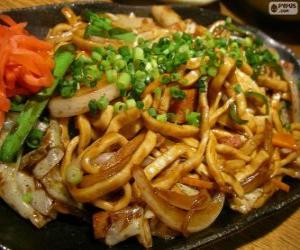 Yakisoba, Japanese food puzzle