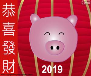 Year of the pig 2019 puzzle