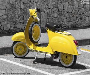 Yellow Vespa puzzle