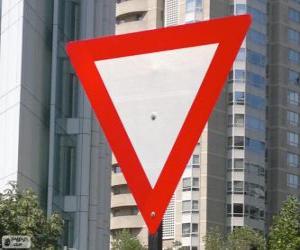 Yield sign puzzle