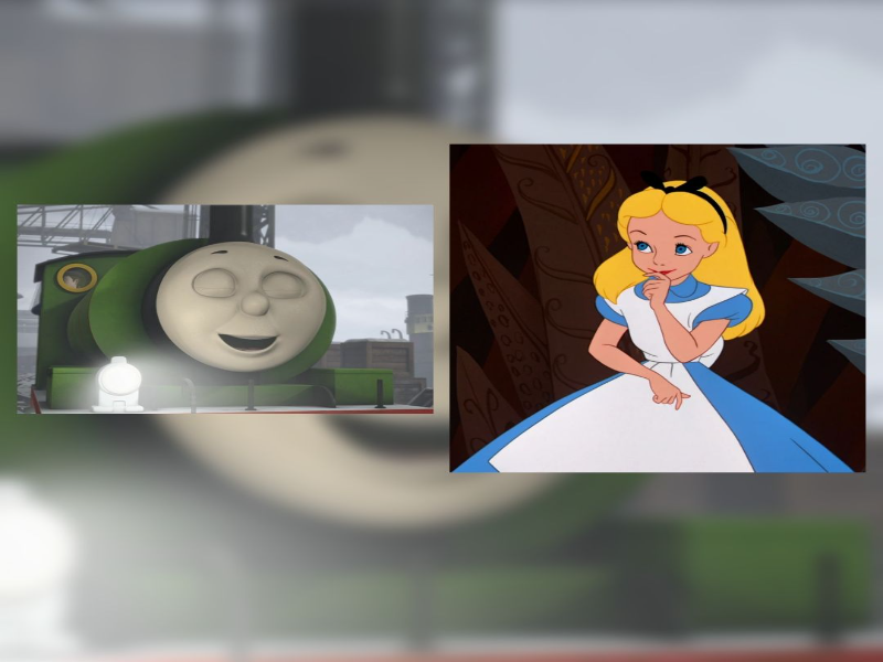 Percy and Alice laughing puzzle