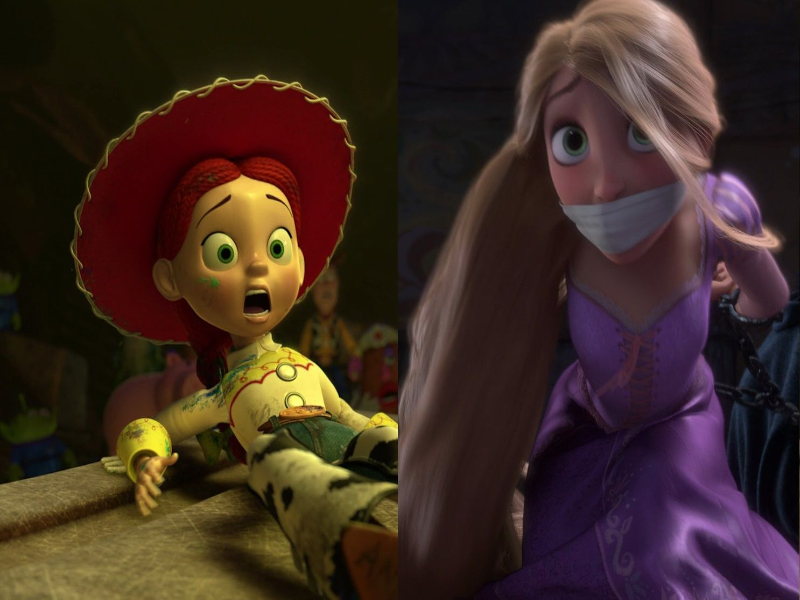 Jessie rescuing Rapunzel puzzle