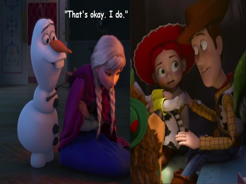 Jessie and Anna Scared puzzle