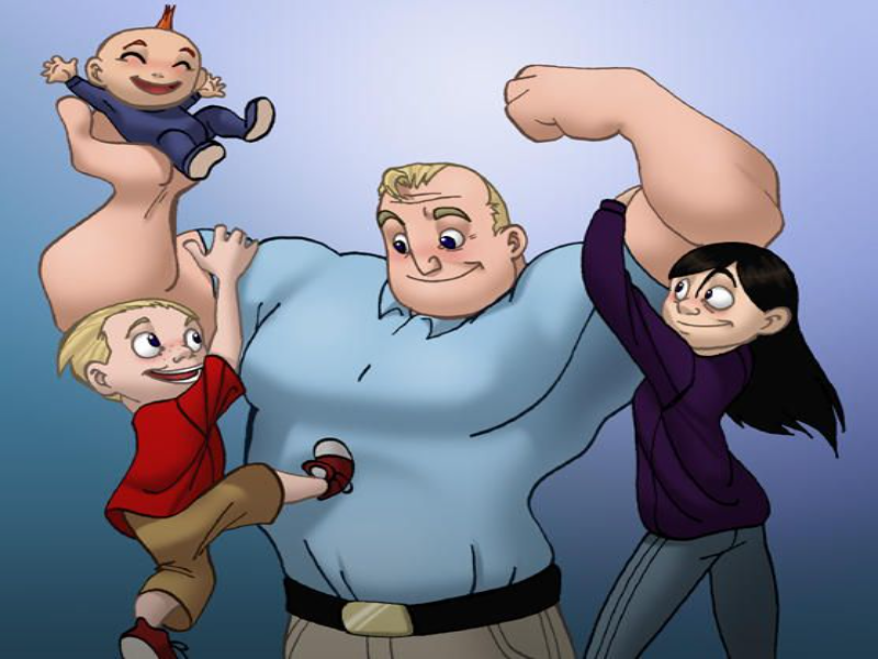 Mr incredible Violet Dash and Jack Jack puzzle