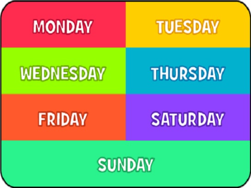 weekdays puzzle