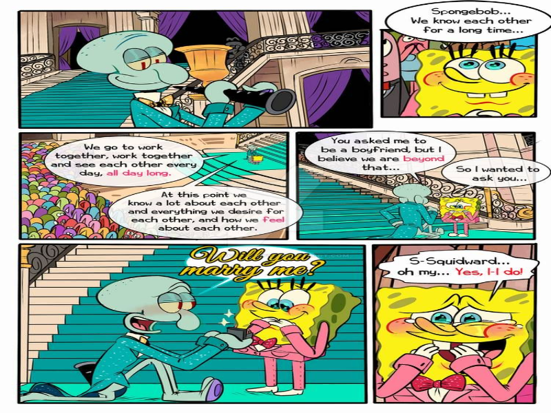 Squidward x Spongebob puzzle