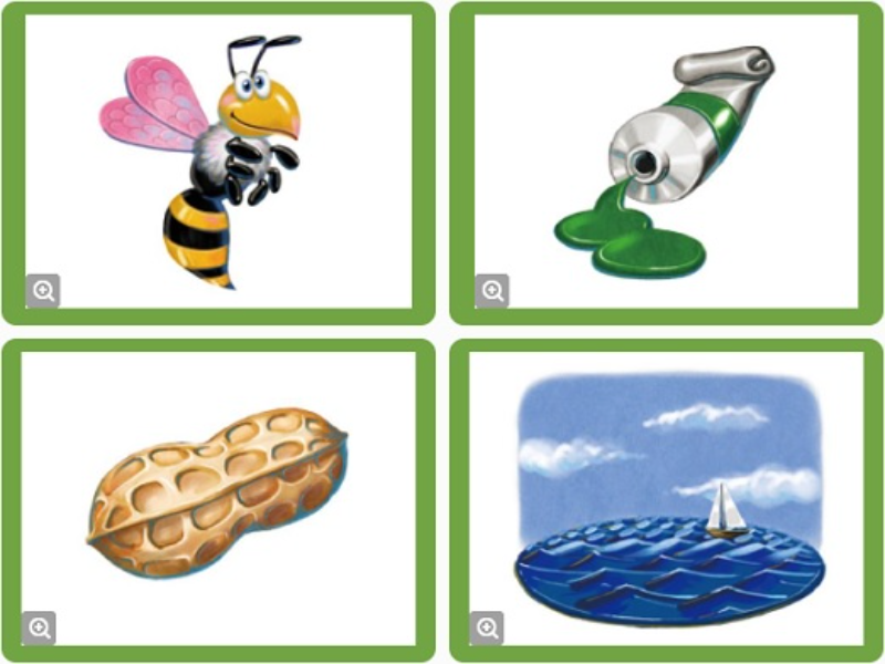 bee green peanut sea puzzle