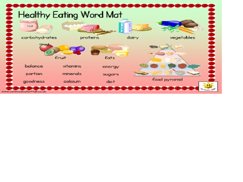 HEALTHY FOOD puzzle
