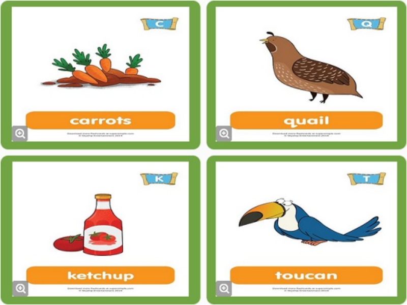 carrots quail ketchup toucan puzzle