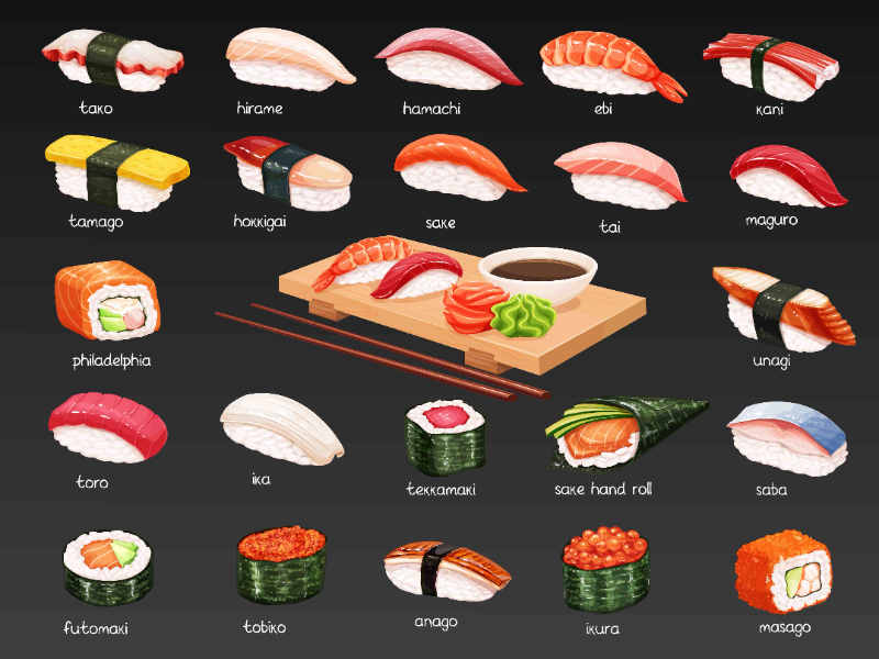 sushi types puzzle