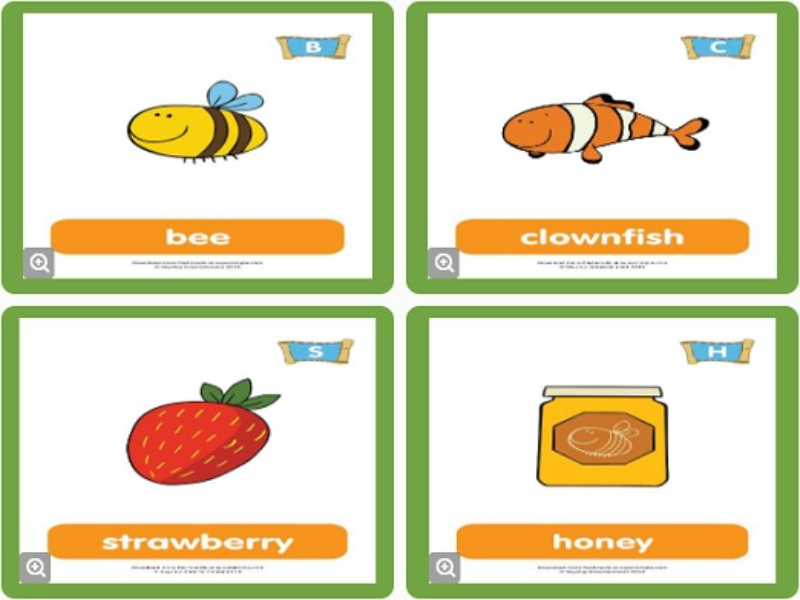 bee clownfish strawberry honey puzzle