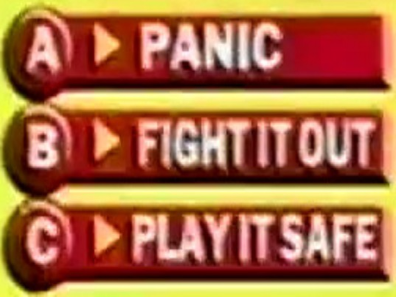 panic fight it out play it safe puzzle