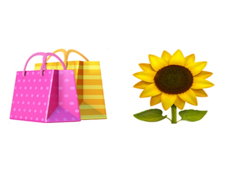 shopping bags sunflower puzzle