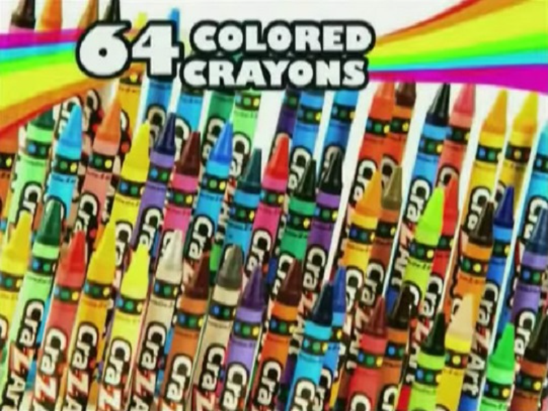 sixty four colored crayons puzzle