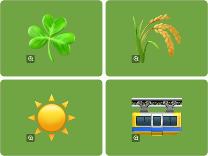 shamrock sheaf of rice sun suspension railway puzzle