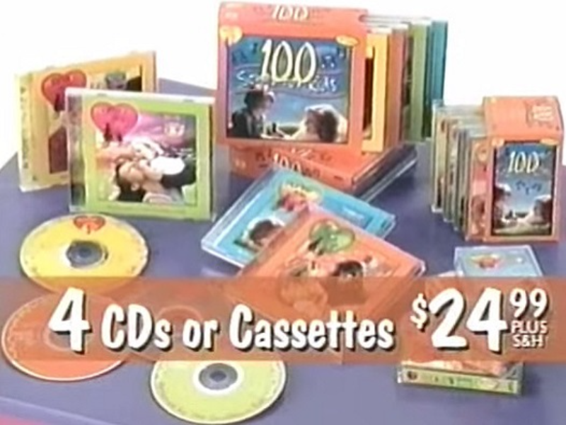 four cds or cassettes puzzle