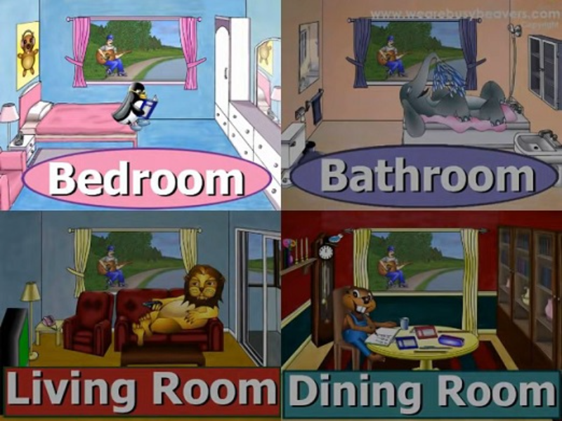 bedroom bathroom living room dining room puzzle