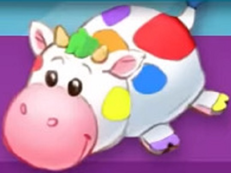 rainbow cow puzzle