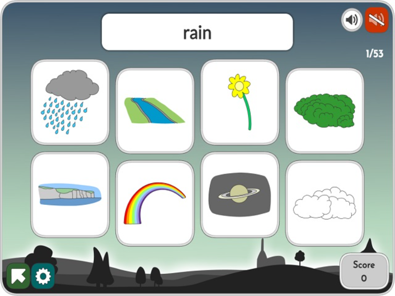 rain river flower bush cliffs rainbow planet clouds puzzle