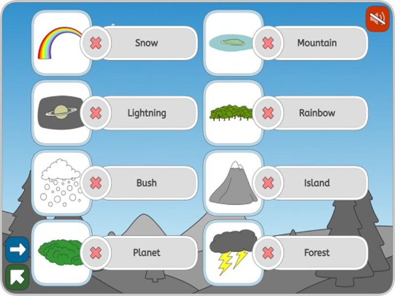 snow mountain lightning rainbow bush island planet forest puzzle