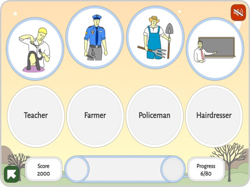 teacher farmer policeman hairdresser puzzle