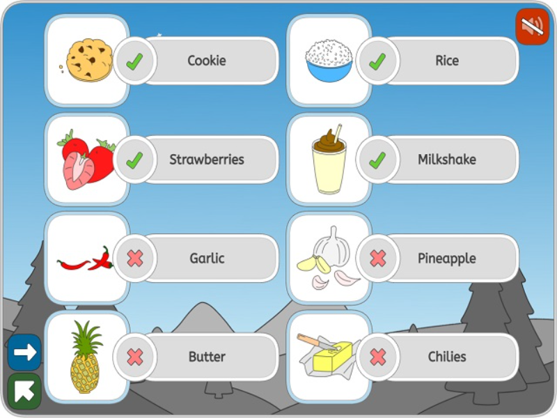 cookie rice strawberries milkshake garlic pineapple butter chilies puzzle