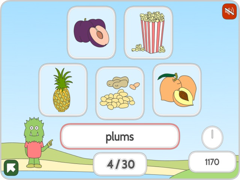 plums plums popcorn pineapple peanuts peaches puzzle