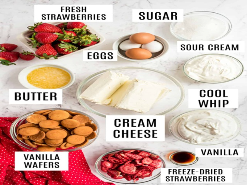 strawberry cheesecake ingredients puzzle