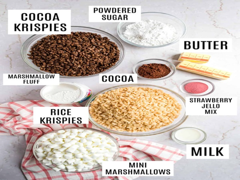 neapolitan rice krispie treats ingredients puzzle