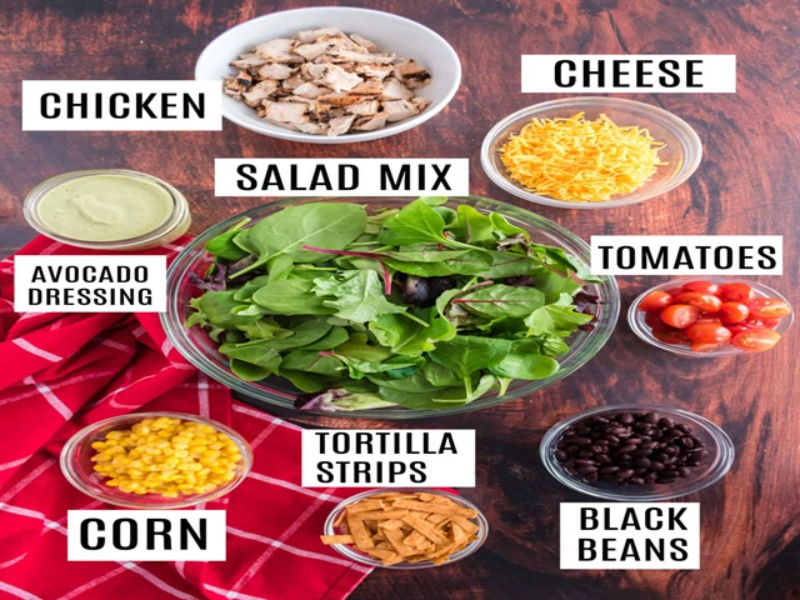 southwest chicken salad ingredients puzzle
