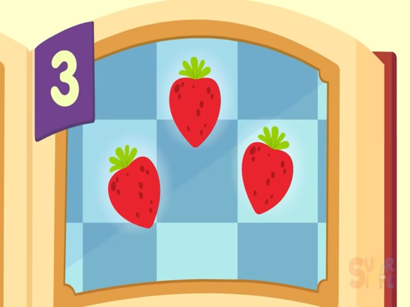 three sparkling strawberries puzzle
