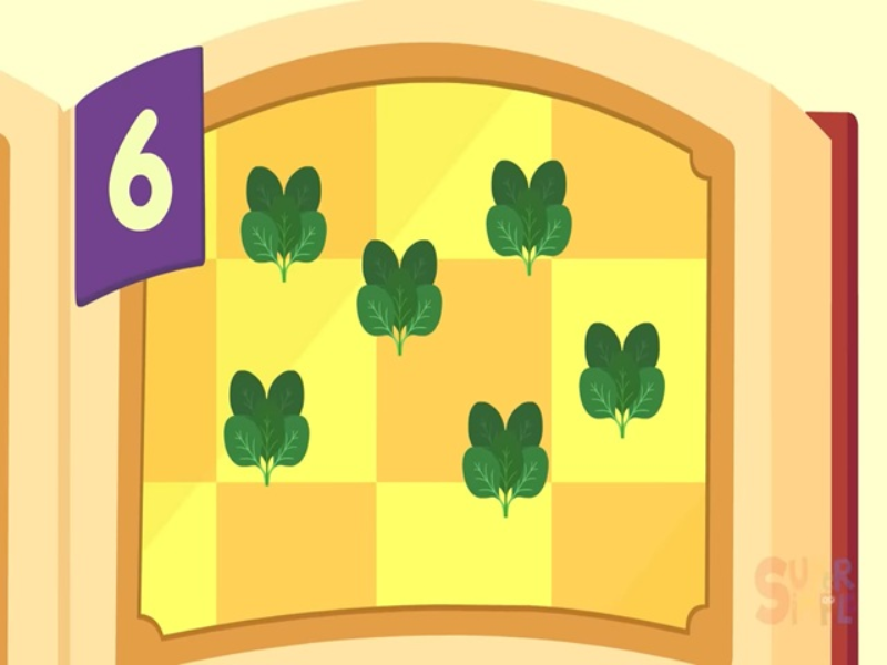 six bunches swooping spinach puzzle